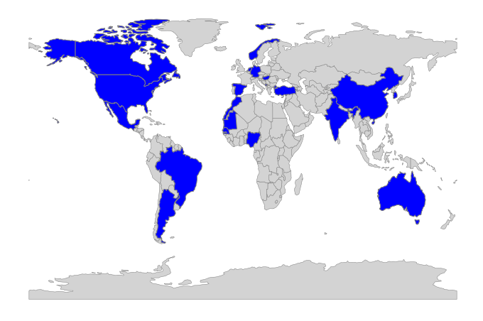 Attendees per country